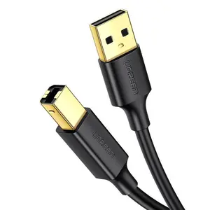 UGREEN US135 USB 2.0 Cable USB A to USB B Male 2 m Black 0.48 Gbit/s Printer Cord