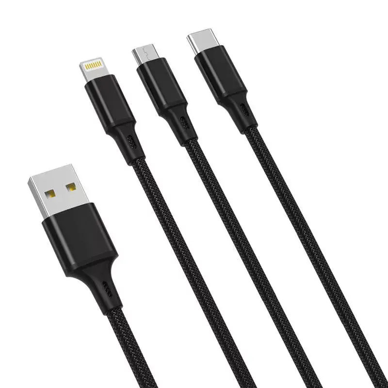 USB cable XO NB173 3‑in‑1 1.2 m 2.4A Photo 1