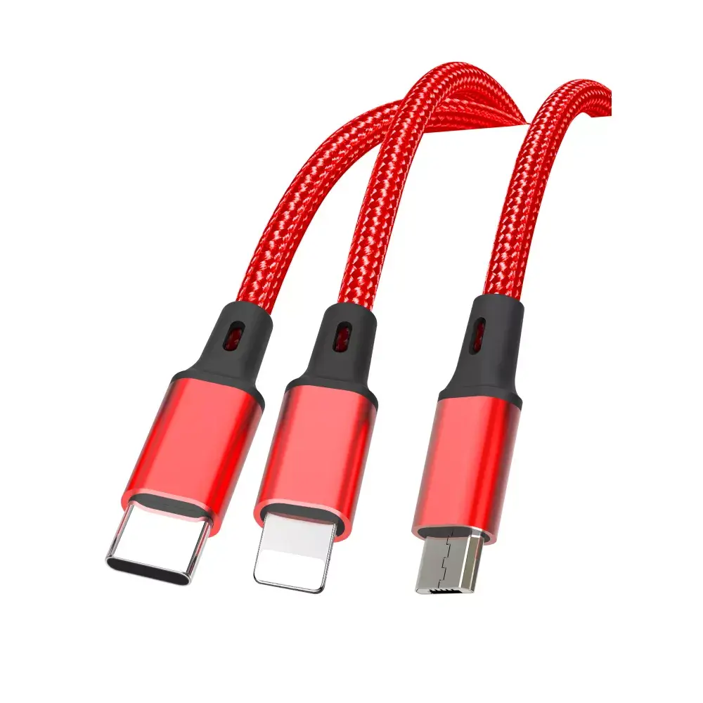 USB cable XO NB173 3‑in‑1 1.2 m 2.4A Photo 3