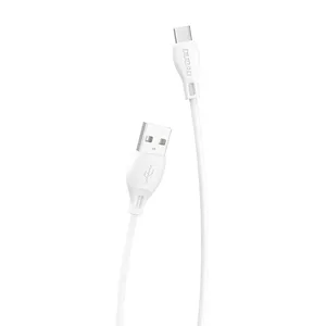 Dudao cable USB Type C 2.1A 1m white (L4T 1m white)