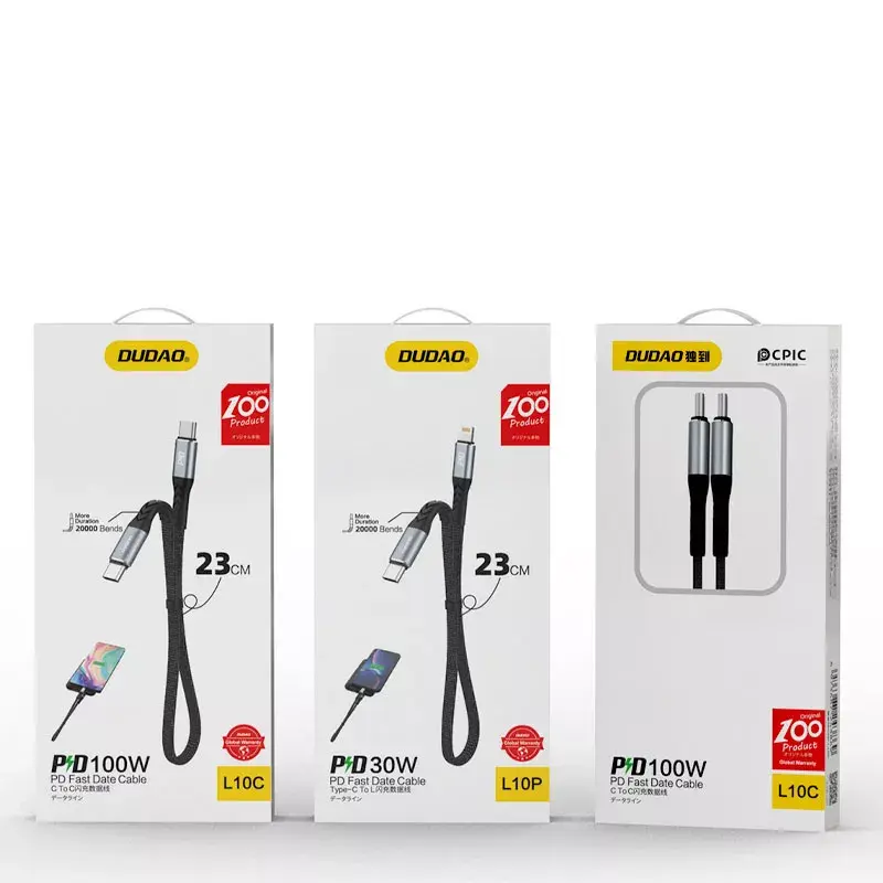 DUDAO USB-C uz Lightning 20W PD Kabelis Photo 2