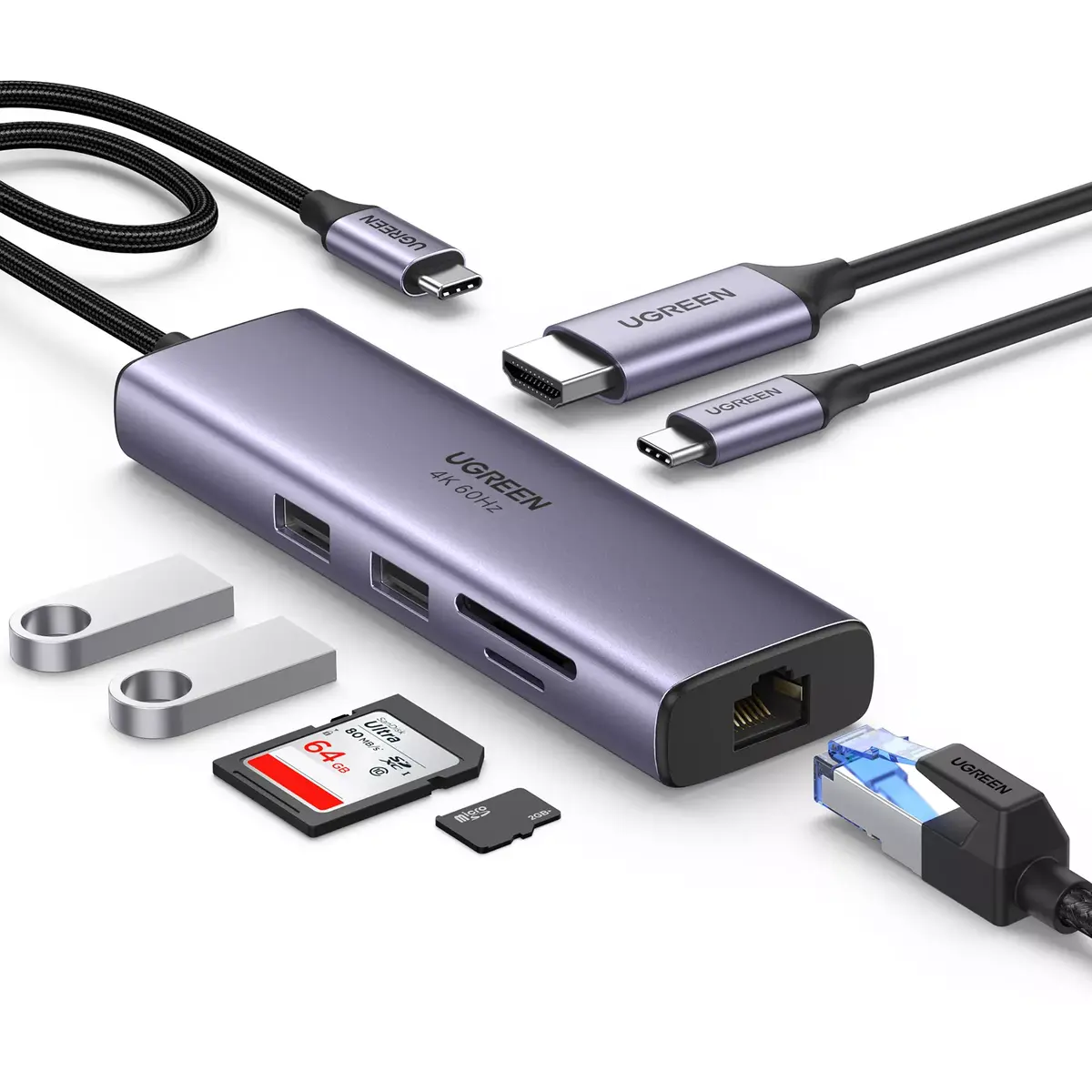 USB-C хаб UGREEN 60515 Photo 2