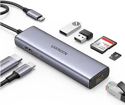 UGREEN 60515 USB-C centrmezgls ar 2x