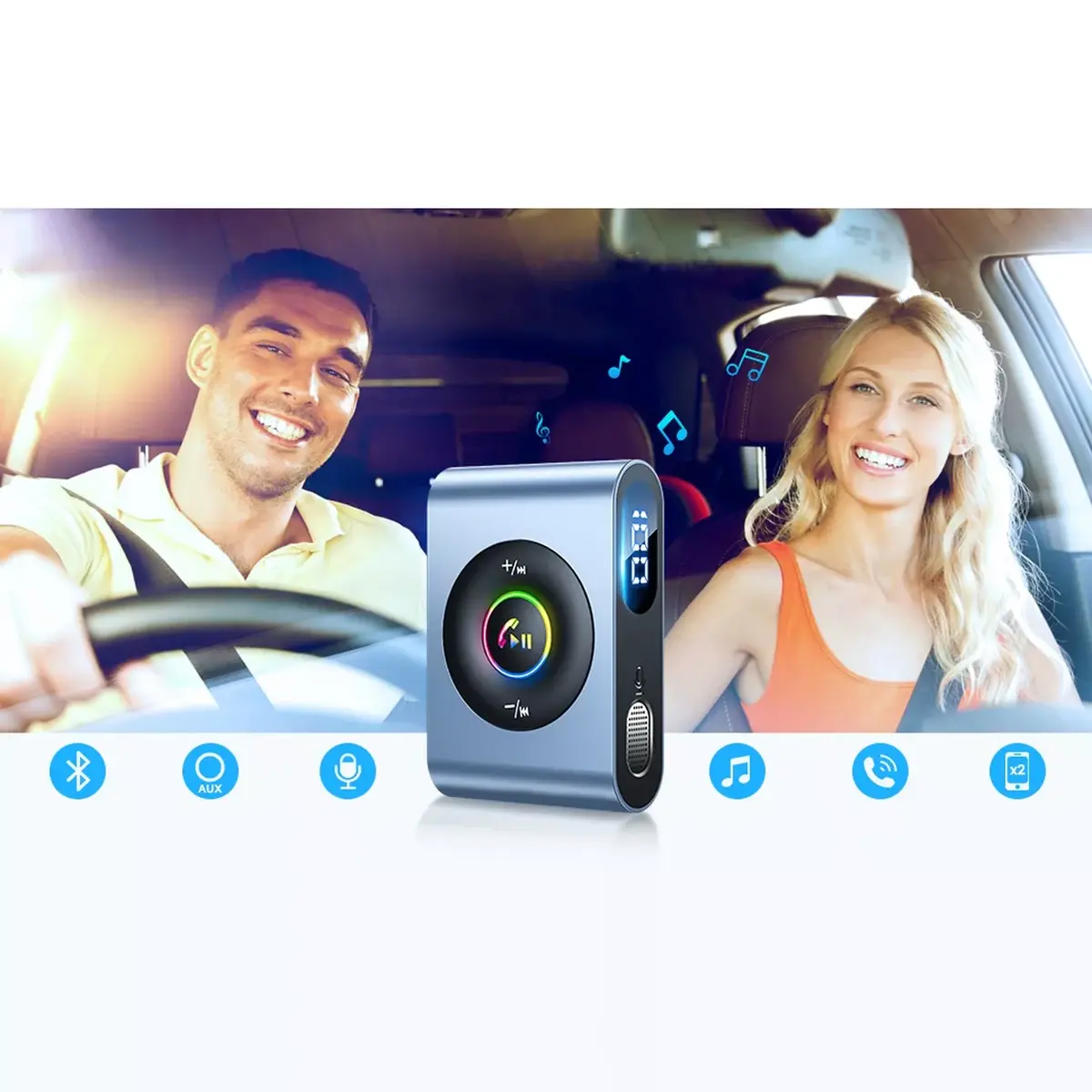 Bluetooth 5.3 трансмиттер Joyroom JR-CB1 с гарнитурой Photo 12