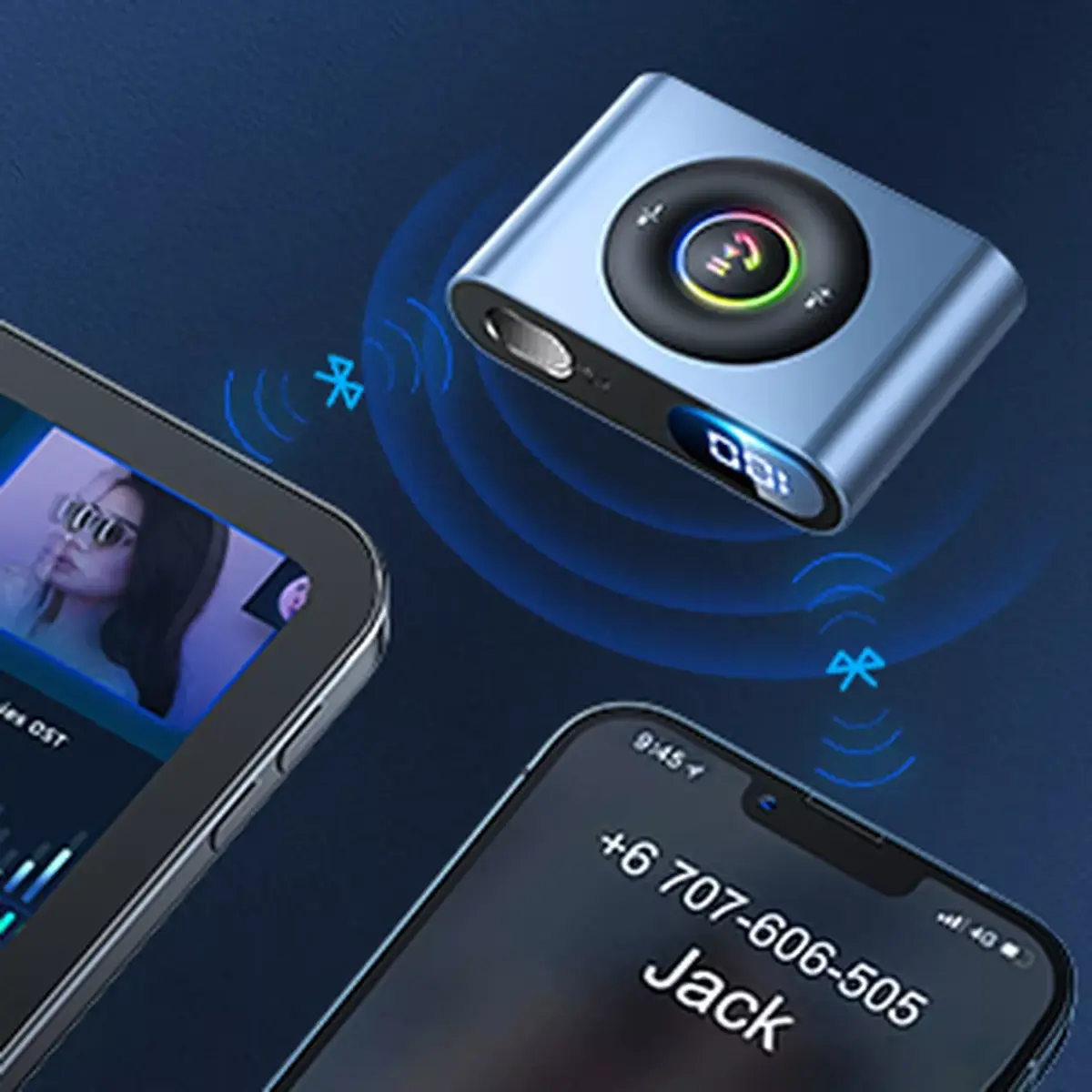 Bluetooth 5.3 трансмиттер Joyroom JR-CB1 с гарнитурой Photo 8