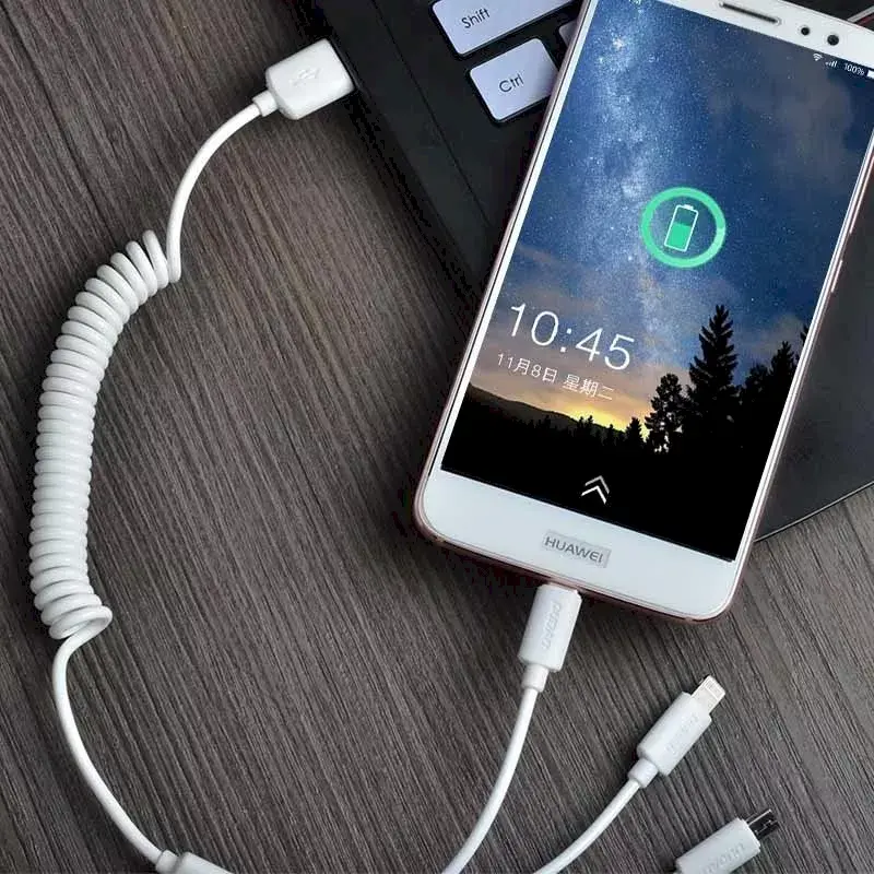 Авто зарядное Dudao R7 — 2× USB‑A с мульти‑кабелем Photo 6