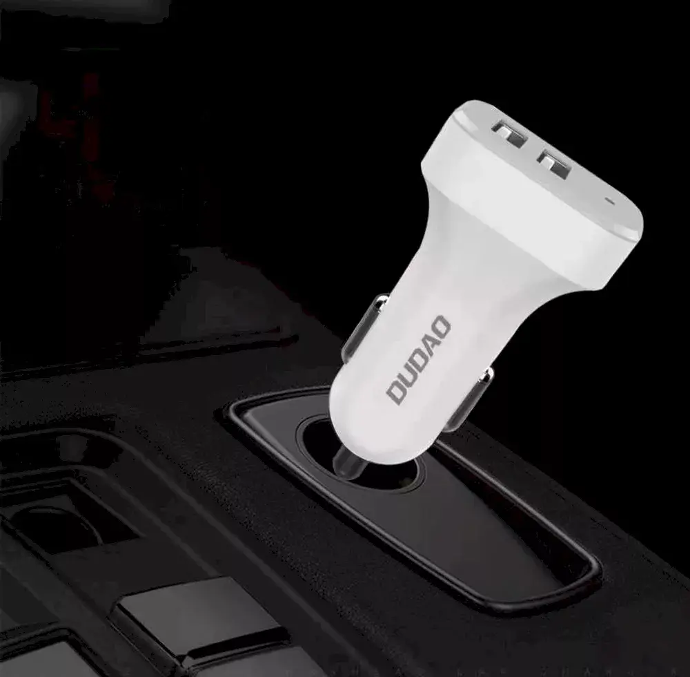 Авто зарядное Dudao R7 — 2× USB‑A с мульти‑кабелем Photo 7