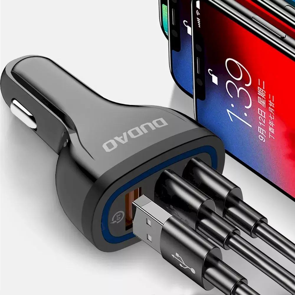 Автомобильное зарядное Dudao R7S — 3× USB‑A Photo 8