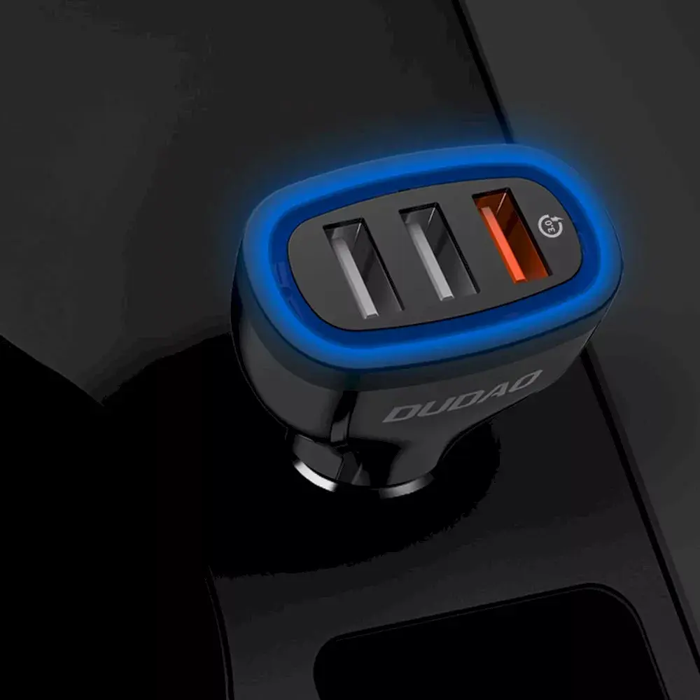 Автомобильное зарядное Dudao R7S — 3× USB‑A Photo 9