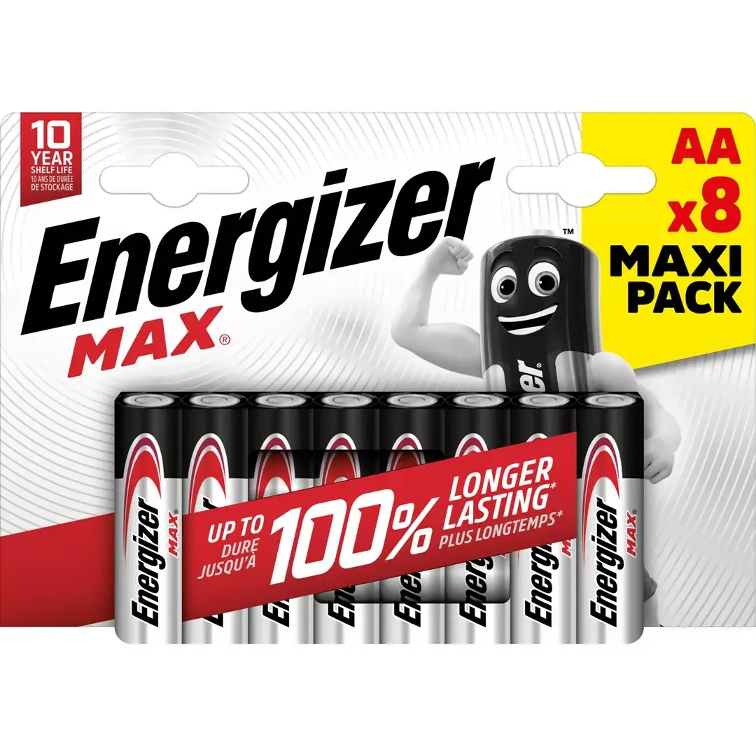 AA alkalīnās baterijas Energizer Max — 8 gab. Photo 2