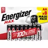 AA alkalīnās baterijas Energizer Max — 8 gab. Photo 2
