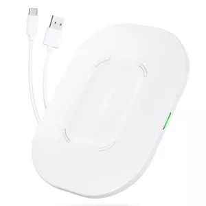 Wireless charging pad CHOETECH T550-F-v2 15W White — Qi-compatible 15W fast wireless charger