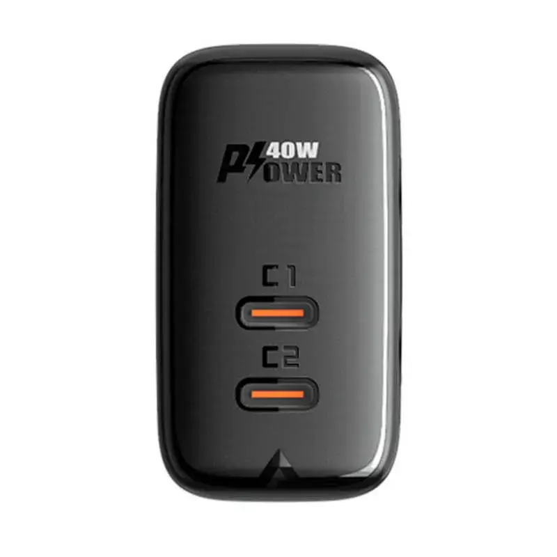 Acefast A9 black — 2x USB‑C 40W lādētājs Photo 2