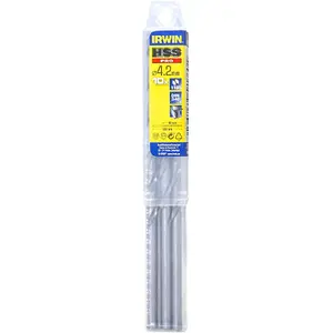 Drill bit Irwin 10503856 — HSS twist drill for metal and wood, compatible with standard chucks