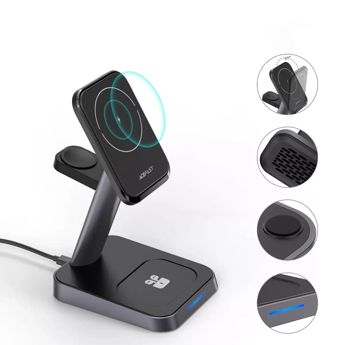 Acefast E3 Three-in-One wireless charging stand Photo 15