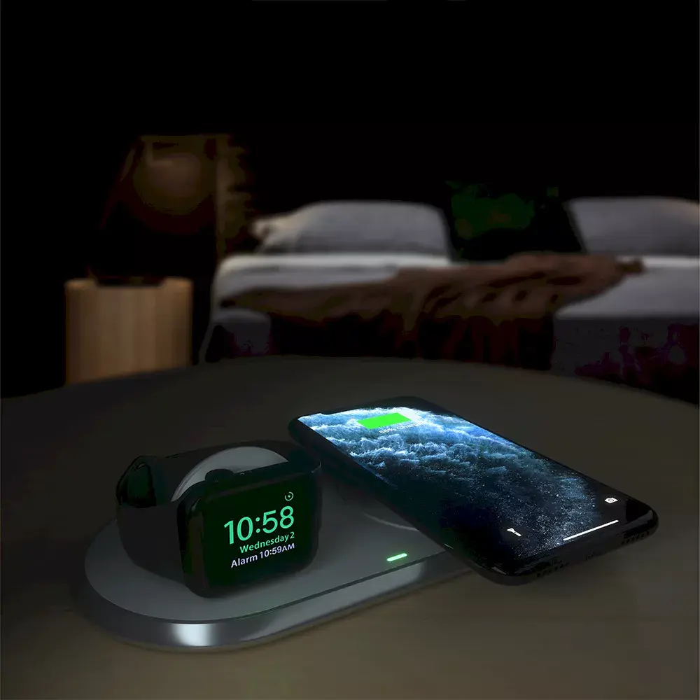 Choetech T317 Qi 2-in-1 Wireless Charger White Photo 9