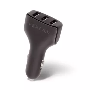 Forever CC-05 auto lādētājs 3x USB 4,8A melns