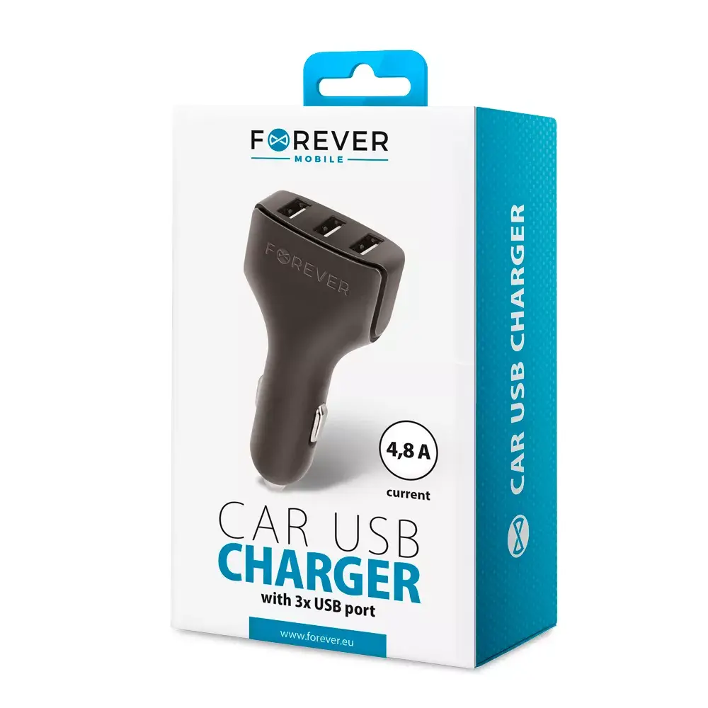 Car charger forever CC-05 — 3×USB 4.8A Photo 7