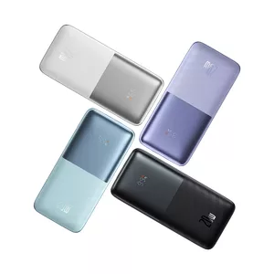 Baseus Bipow Pro powerbank 10000mAh 20W + 3A USB kabelis 0.3m violets (PPBD040105)