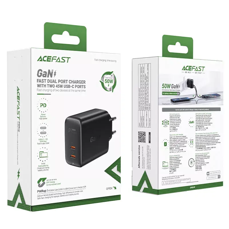 Charger Acefast A29 2x USB-C 1A Photo 9