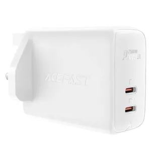 Charger Acefast A32 PD 50W GaN Dual USB-C to USB-C, White