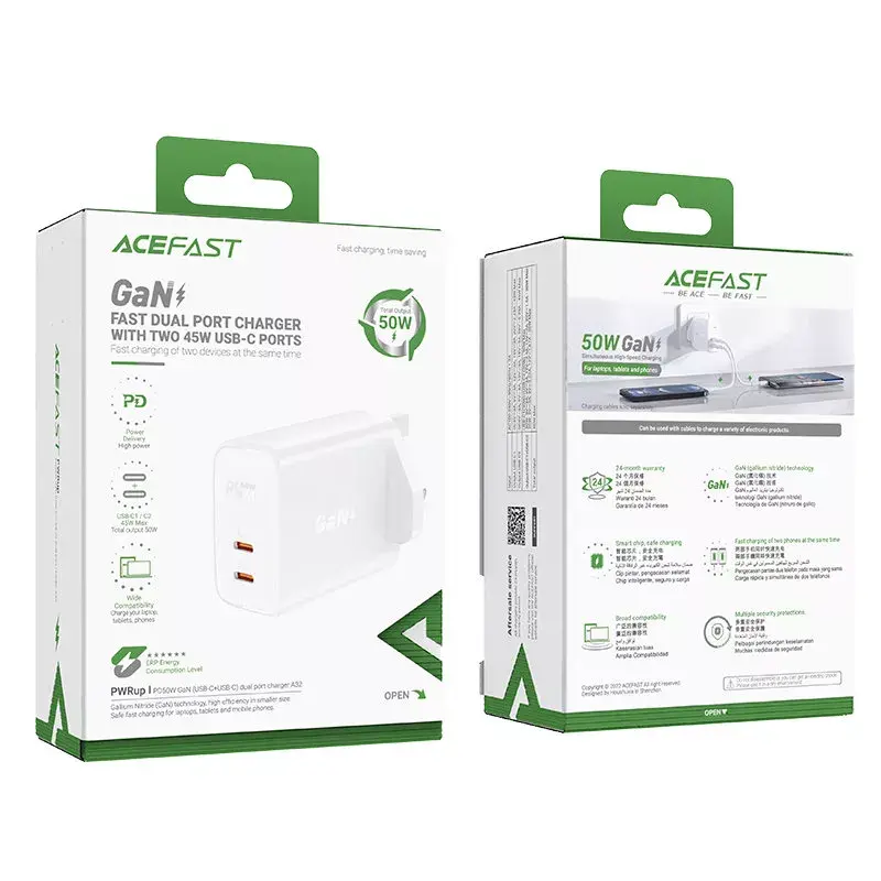 Acefast A32 PD 50W GaN Dual USB-C Charger Photo 5