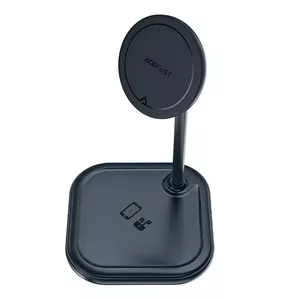 Wireless charger Acefast E6 Grey — Qi-compatible fast charging pad, grey