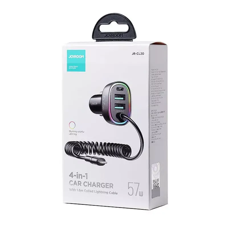 Авто зарядное Joyroom JR-CL20 57W PD QC3.0 Photo 6