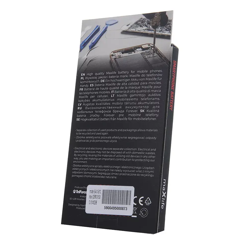 Аккумулятор Maxlife для Samsung Galaxy S10 EB-BG973ABU 3400мАч Photo 2
