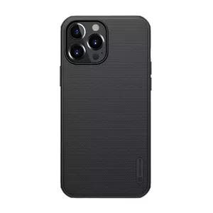 Nillkin Super matēts PRO aizmugurējais vāciņš iPhone 13 Pro Max Black (bez logotipa izgriezuma)