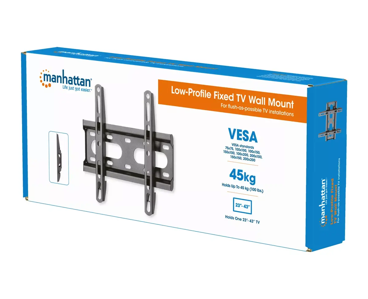 Manhattan TV un monitora stiprinājums pie sienas fiksēts 23-42" Photo 10