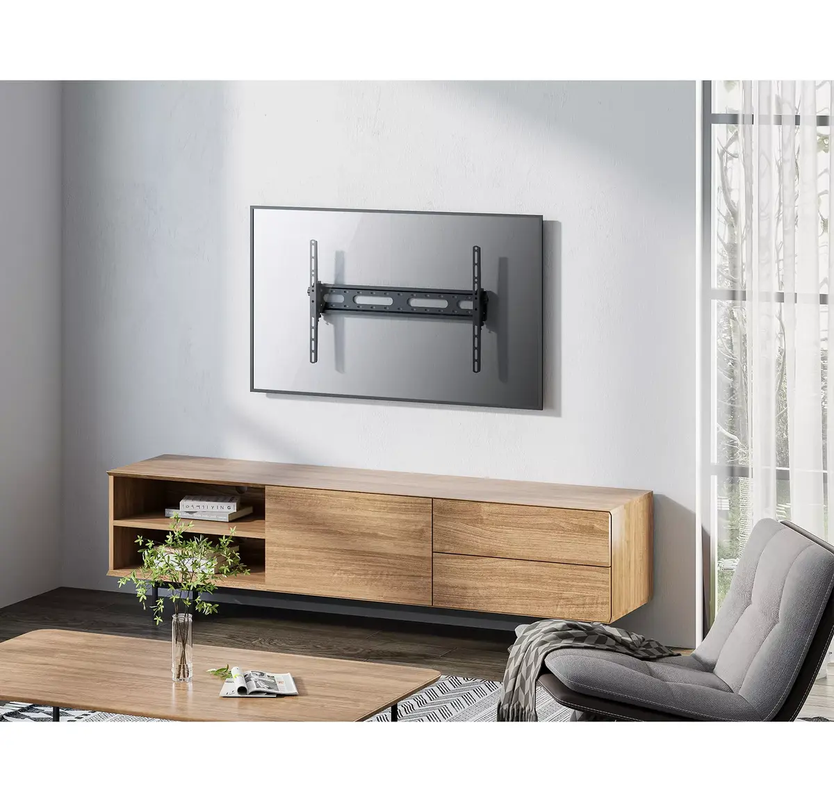 Manhattan TV & Monitor Mount Wall Tilt 37-65" Photo 11
