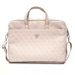 Чехол для ноутбука GUESS GUCB15P4TP 16 дюймов розовый Saffiano с треугольным логотипом 4G