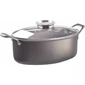 Saucepan Pensofal Invictum Professional Oval 32 cm with 2 handles and glass lid