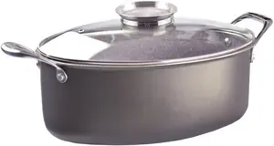 Saucepan Pensofal Invictum Professional Oval 32 cm with 2 handles and glass lid