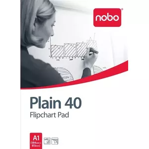 Flipchart Pad NOBO A1 Plain 40 Sheets — 34631165