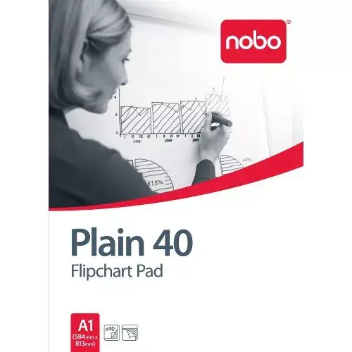 NOBO Flipchart Pad A1 Plain 40 Sheets Photo 2