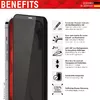 Displex Privacy Full Cover ekrāna aizsargstikls Apple iPhone 13/13 Pro/14 Photo 2