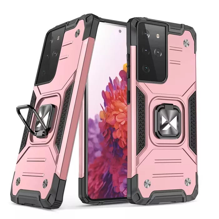 Pink LV Logo Samsung Galaxy S21 Ultra Case