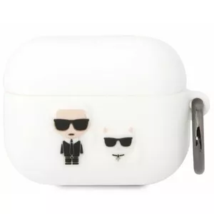 Silikona aizsargmaciņš AirPods Pro no Karl Lagerfeld — balts