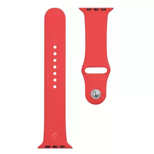 Silikona siksniņa Tactical priekš Apple Watch 42/44/45 mm — saderīga ar Series 1–7 un SE, sarkana