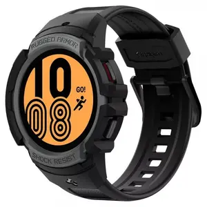 Бампер для часов Spigen Rugged Armor Pro для Samsung Galaxy Watch 4, защитный TPU корпус