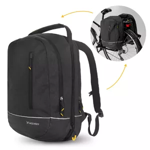 Bike bag Wozinsky WBB30BK — 30 L, black, rear/seat or frame-mounted cycling bag