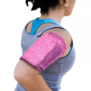 Elastīga auduma aproce aproce skriešanai fitnesā M rozā krāsā