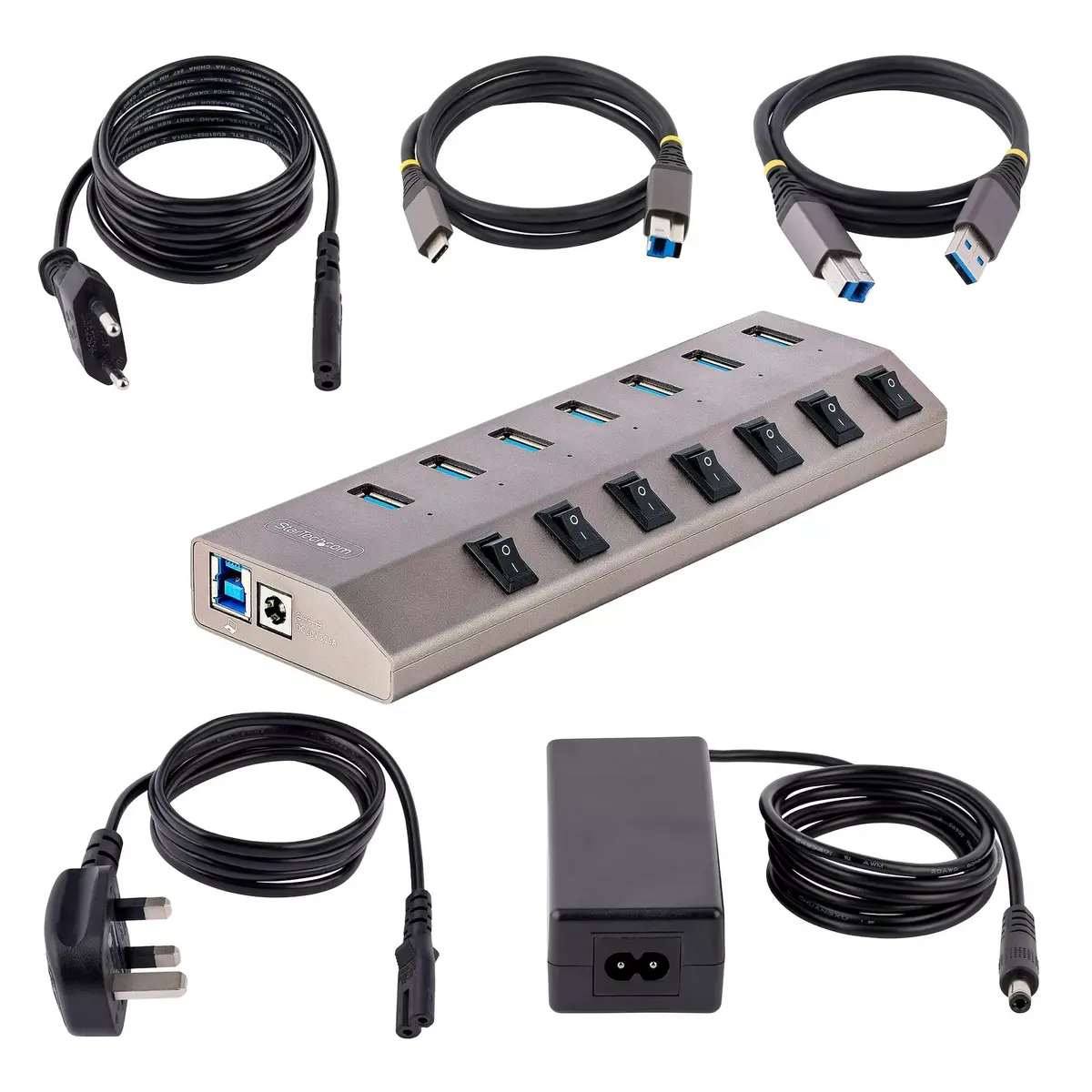 USB-C Хаб StarTech.com 7-Портовый Самопитаемый Photo 6