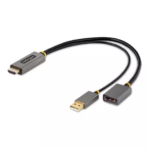 HDMI to DisplayPort Adapter Cable StarTech 1ft 4K 60Hz Active USB Powered