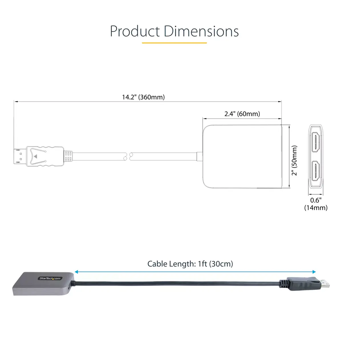 StarTech.com DP to Dual HDMI MST HUB Photo 8