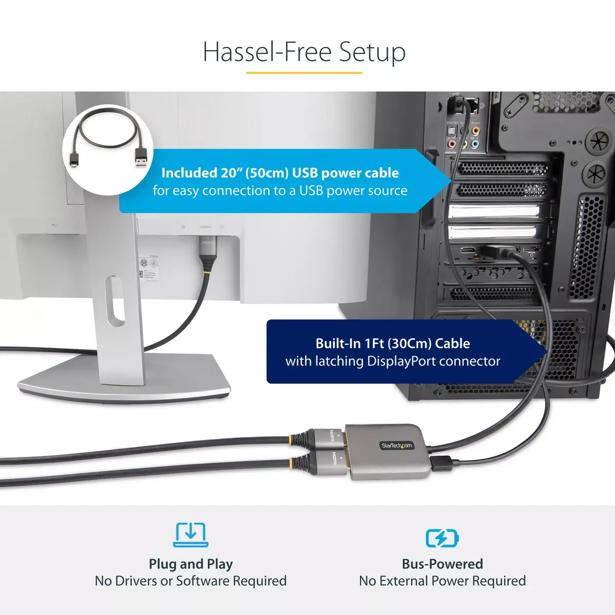 StarTech.com DP to Dual HDMI MST HUB Photo 9