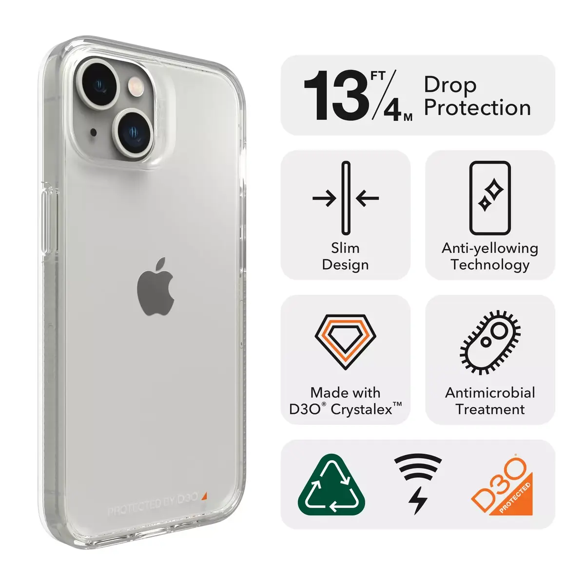 Чехол GEAR4 D3O Crystal Palace Apple iPhone 14 Photo 13