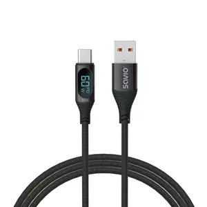 Savio USB-C cable CL-172 1m USB 3.2 Gen 1 black
